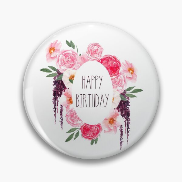 Item preview, Floral flower Birthday card designed and sold by PrintMogul.