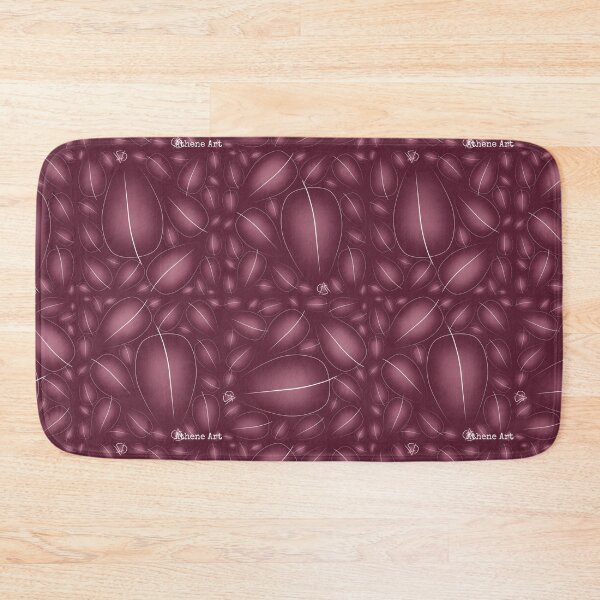 Item preview, Simplistic Tiled Burgundy Halftone Leaf Pattern designed and sold by athene-art.