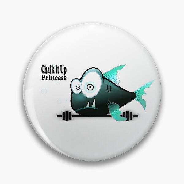 Item preview, Chalk it Up Weightlifting Princess Fish designed and sold by MUZA9.