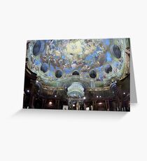 Angelic Library (Austrian National Library) Greeting Card