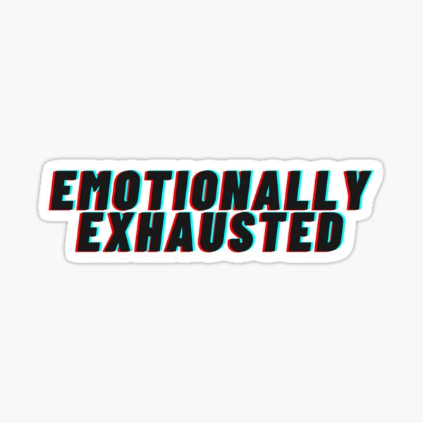 Emotionally exhausted care bear Sticker for Sale by AVDArts