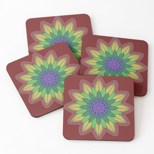 Item preview, Rainbow Flower Mandala designed and sold by 13thWiTCH.