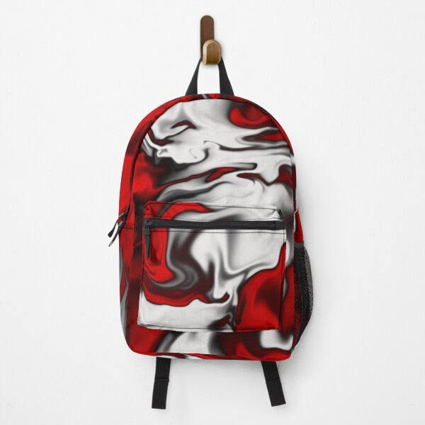 Item preview, Abstract fluid marble black red white pattern design designed and sold by Yaqeen S.