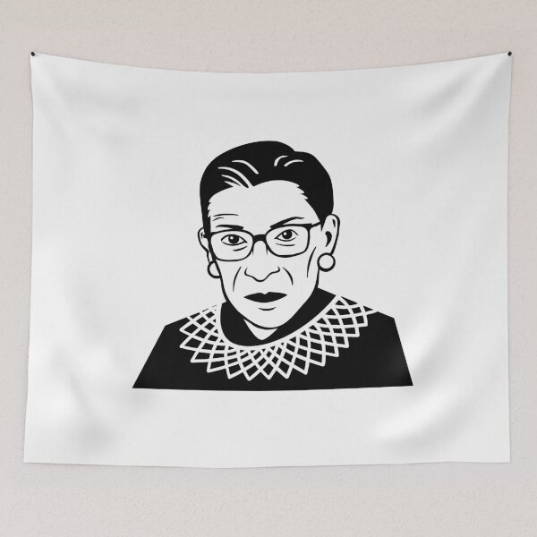 Item preview, Simplistic black color icon of Ruth Bader Ginsburg or RBG designed and sold by FCEalin.