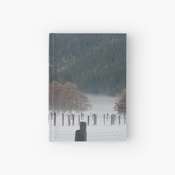 Item preview, Trees in a Spring Mist.  The trees in a snowy pasture, engulfed in an early morning mist. designed and sold by MountMercantile.