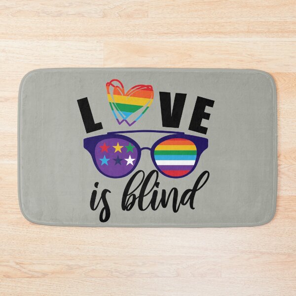 Item preview, Love Is Blind Scribble Rainbow Heart and Glasses - Stand Proud Collection designed and sold by Trinket-Trickster.
