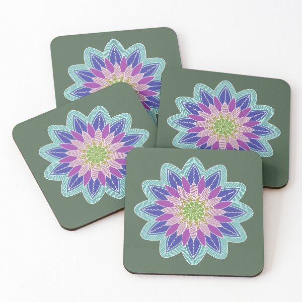 Item preview, Rainbow Flower Mandala designed and sold by 13thWiTCH.