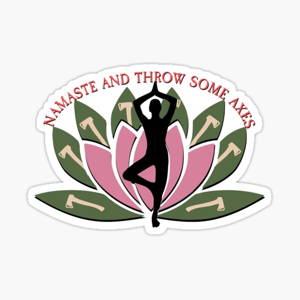 Namaste | The Axe Shoppe Sticker