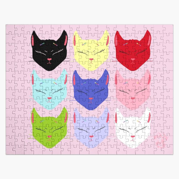 cat shaped jigsaw puzzle