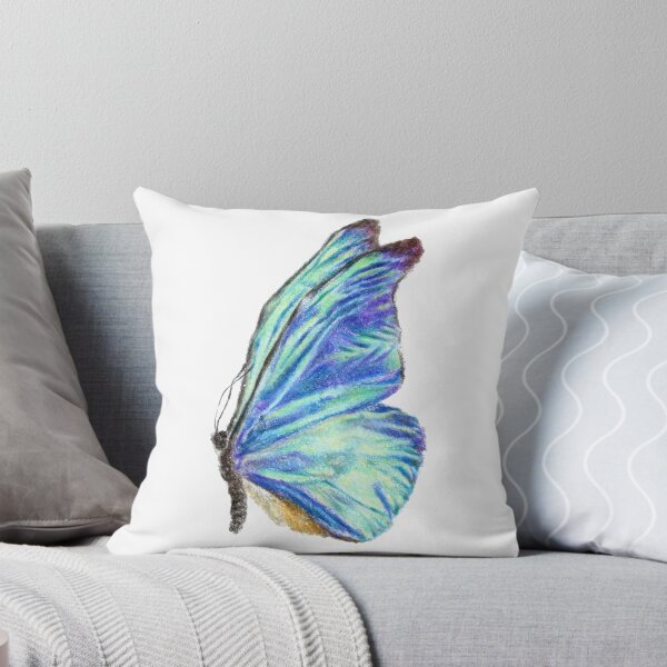Item preview, aqua and blue green morpho flying butterfly designed and sold by leiriin.