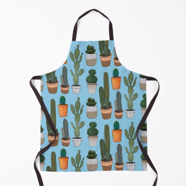 Item preview, Cactus - Green and Blue Plant Illustration Pattern designed and sold by TheRainbowRoom.