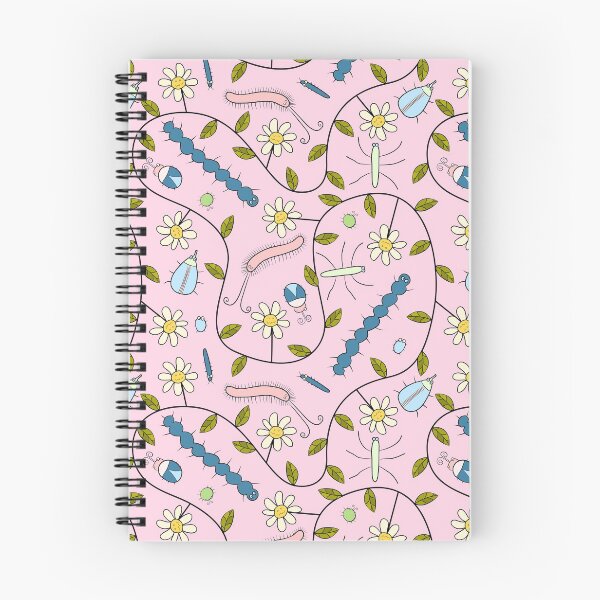 Item preview, Cute Insects and Grumpy Flowers on Pink designed and sold by fogoosherie.