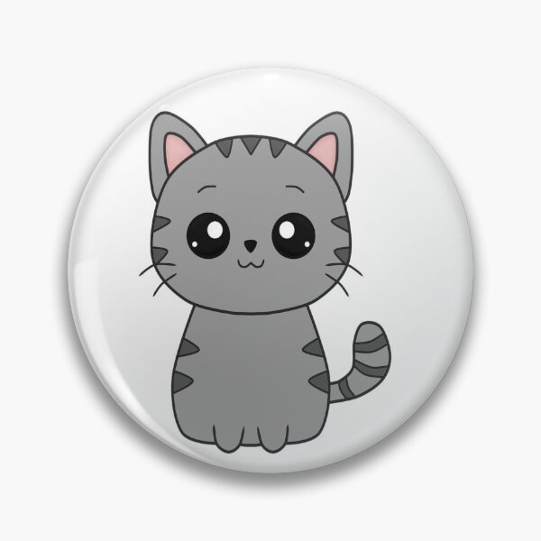 Item preview, Cute Kitty Cat Doodles - Grey Cat designed and sold by OByD.