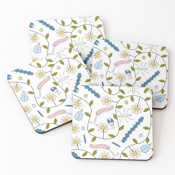Item preview, Cute Insects and Grumpy Flowers designed and sold by fogoosherie.