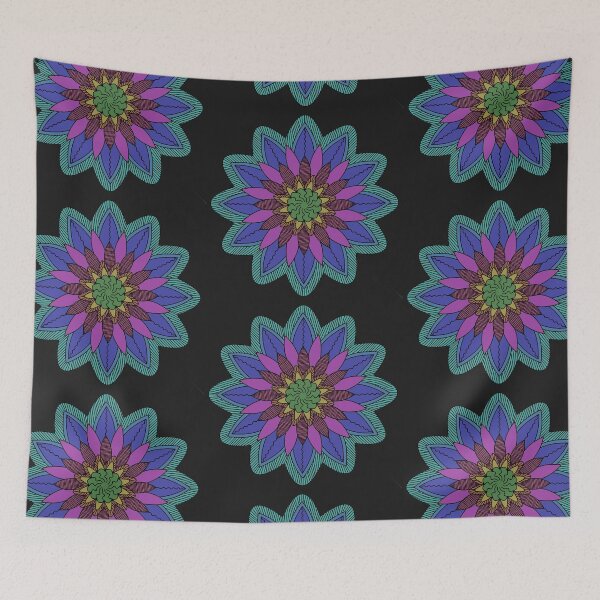 Item preview, Rainbow Flower Mandala designed and sold by 13thWiTCH.