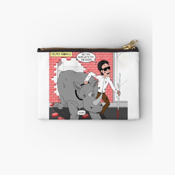 Item preview, Why Rhinos are Not Used as Helper Animals designed and sold by Out to Lunch Cartoons and More.