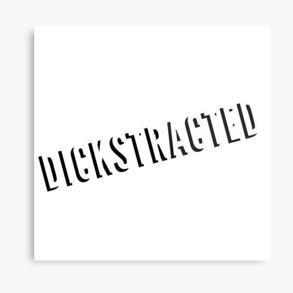 Dickstracted Metal Print