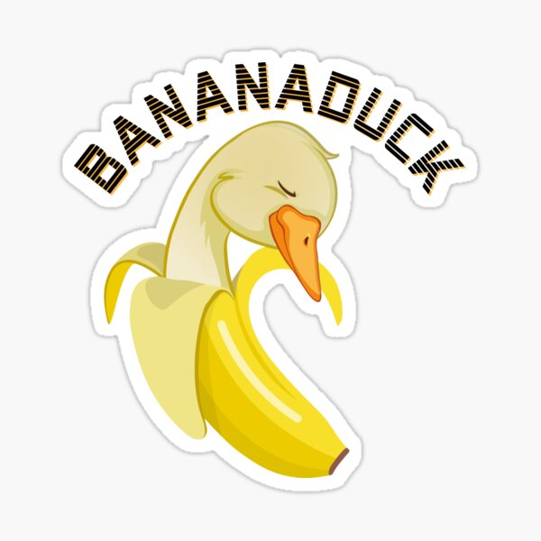 Sticker Banana Duck Meme