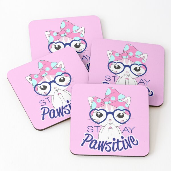 Item preview, Funny Stay Positive Cat  designed and sold by StormyMuse.