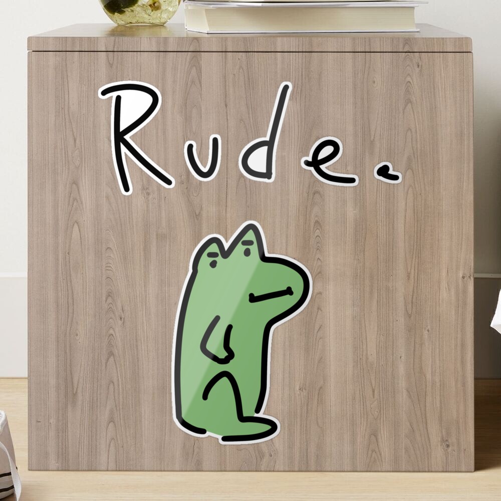 Rude frog