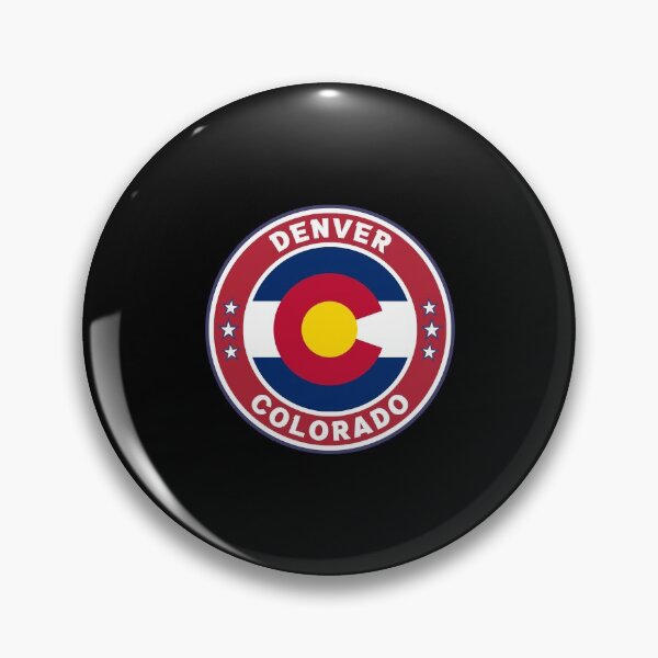 Item preview, Denver City Colorado State Flag inside USA Flag Colors designed and sold by Dexter Freeman.