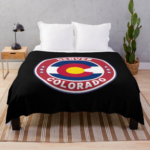 Item preview, Denver City Colorado State Flag inside USA Flag Colors designed and sold by Dexter Freeman.