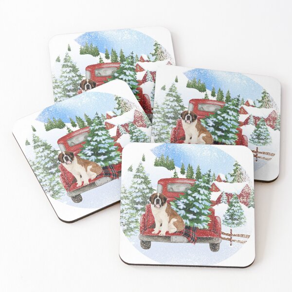 Item preview, Christmas St Bernard designed and sold by OrnamentallyYou.