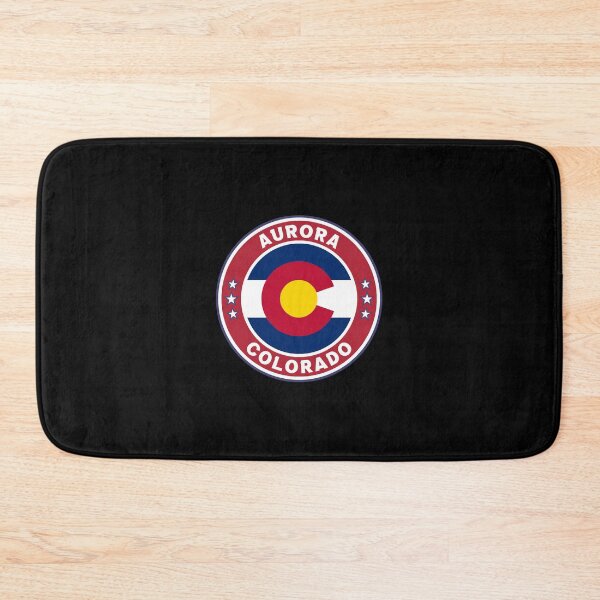 Item preview, Aurora City Colorado State Flag inside USA Flag Colors designed and sold by Dexter Freeman.