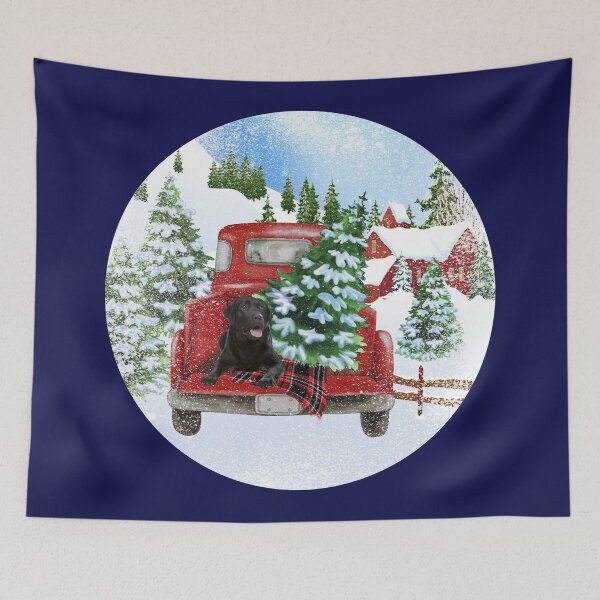 Item preview, Christmas Black Lab designed and sold by OrnamentallyYou.