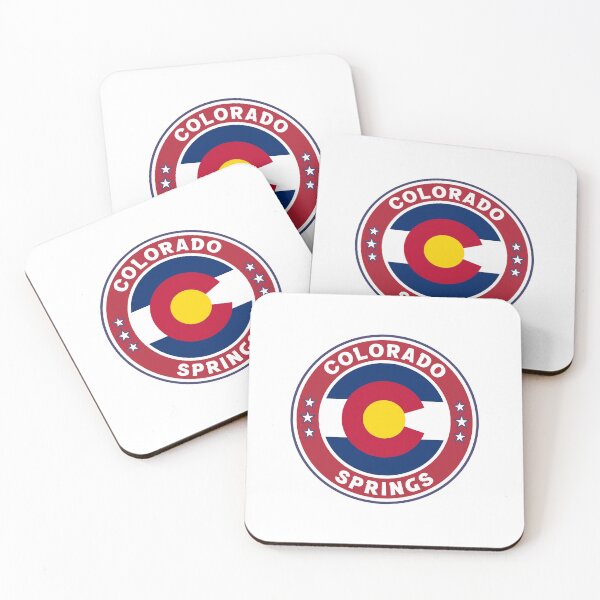 Item preview, Colorado Springs with Colorado State Flag inside USA Flag Colors designed and sold by Dexter Freeman.