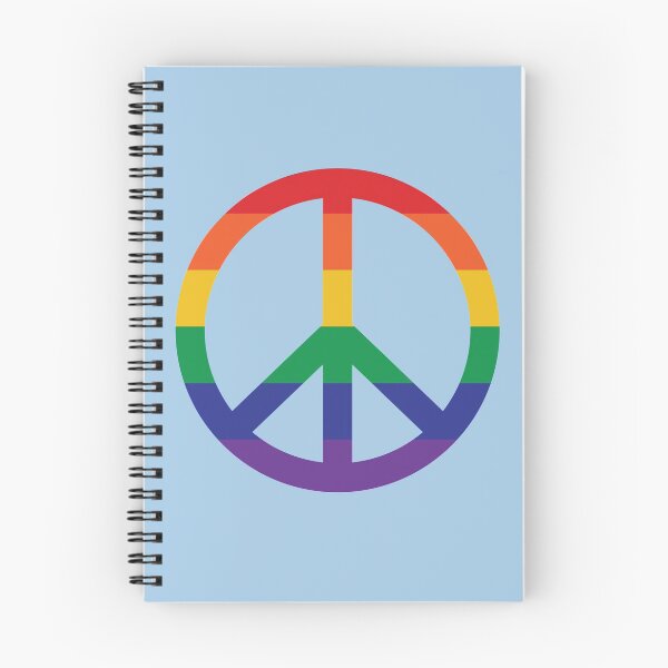 Item preview, Pride Peace Sign Horizontal Rainbow - Stand Proud Collection designed and sold by Trinket-Trickster.