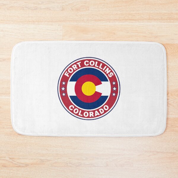 Item preview, Fort Collins - Colorado State Flag inside USA Flag Colors designed and sold by Dexter Freeman.