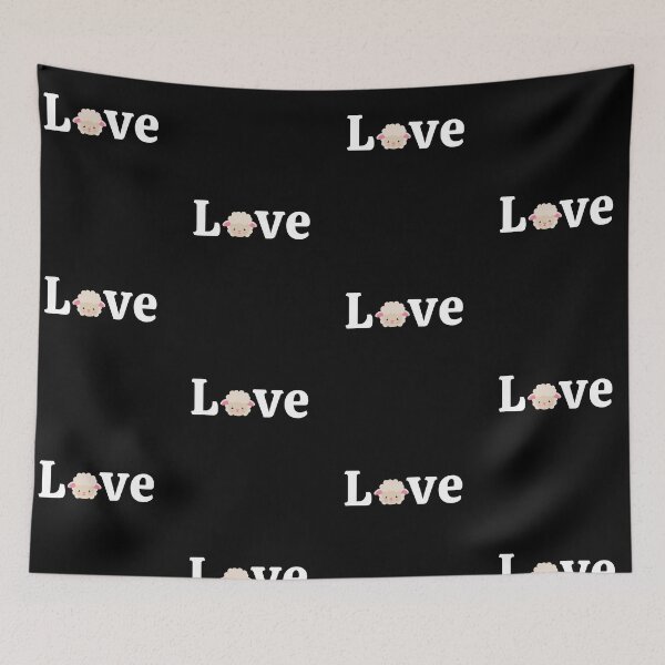 Item preview, Love Lamb, I love Sheep, patterned designed and sold by JRice66.