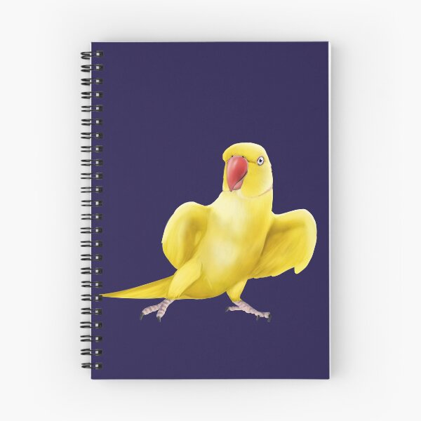 Aperçu de l'œuvre Perroquet à col rond indien jaune créée et vendue par Mehu.