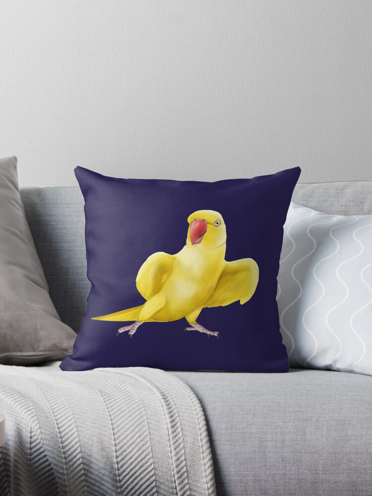 Parrot throw online pillows