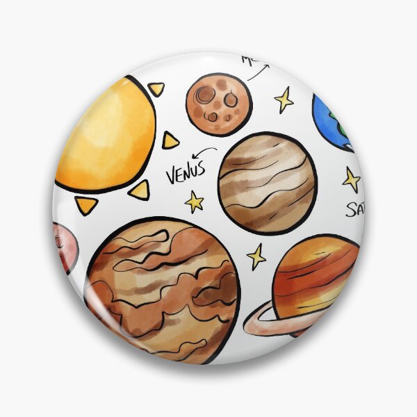 Artikelvorschau, Sonnensystem Planeten Astronomie Weltraumwissenschaft Jungen Mädchen Kinder entworfen und verkauft von Tee Revolution.