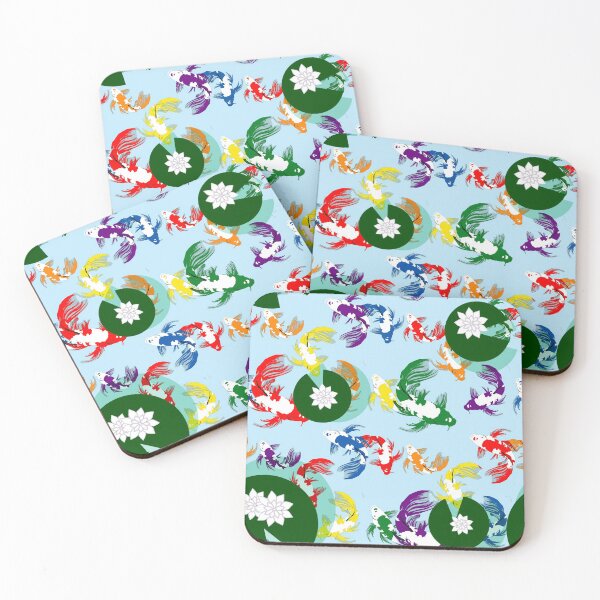 Item preview, Subtle Gay Flag Koi Pond designed and sold by -Gedwolcraeft-.