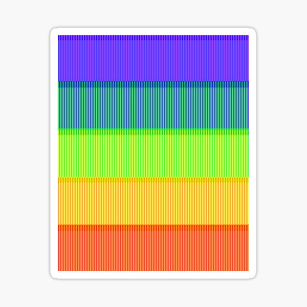 Item preview, Rainbow Techno Stripe #1 designed and sold by IdeaJones.