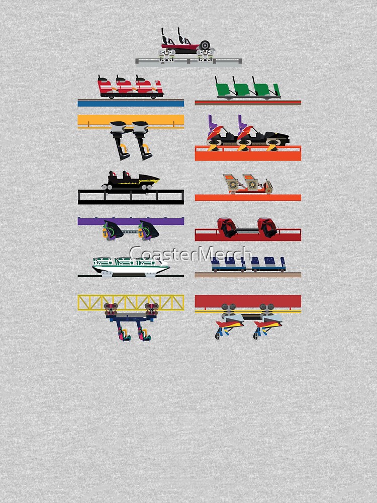 Six Flags Great America Coaster Cars Design by CoasterMerch
