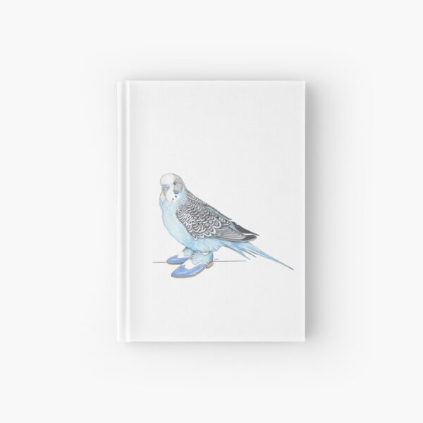 Budgie in Blue 2-toned wingtips Hardcover Journal