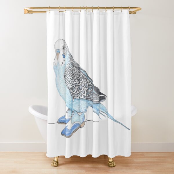 Item preview, Budgie in Blue 2-toned wingtips designed and sold by JimsBirds.