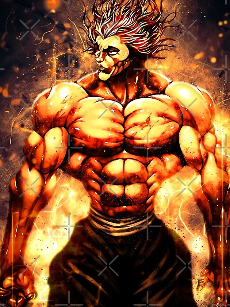 Didnt see any wallpapers of baki that I liked so I made my own :  r/iphonewallpapers