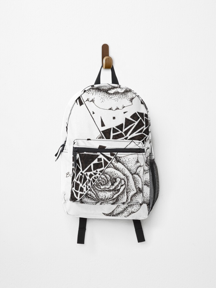 Thumbnail 1 of 3, Backpack, Broken Roses designed and sold by BreenaMoon.