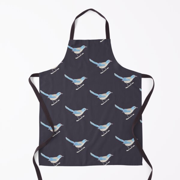 Item preview, Florida Scrub Jay watercolor bird species art designed and sold by TheWaterBirds.