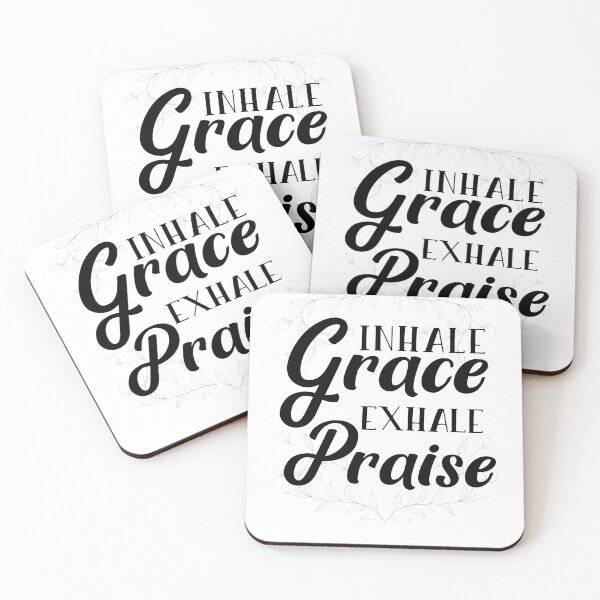 Item preview, Inhale Grace Exhale Praise designed and sold by garmentoffaith.