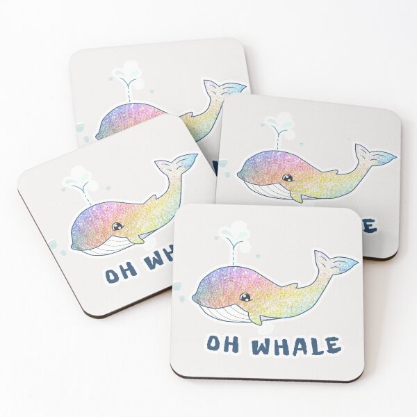 Item preview, Oh Whale Rainbow Glitter designed and sold by ViewerEqualsPhoton.