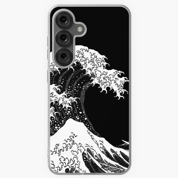 Item preview, Black and White Great Wave designed and sold by ind3finite.
