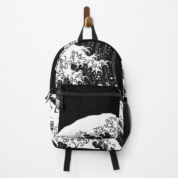 Item preview, Black and White Great Wave designed and sold by ind3finite.
