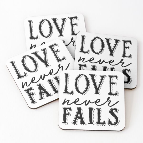 Item preview, Love Never Fails designed and sold by garmentoffaith.