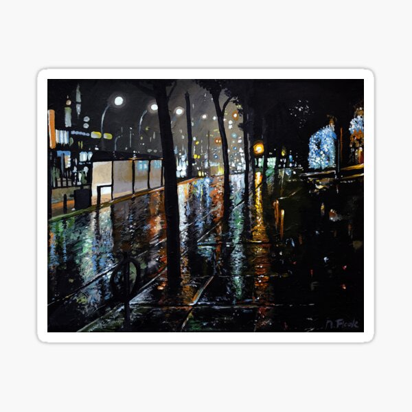 Night City Rain - 1 Sticker